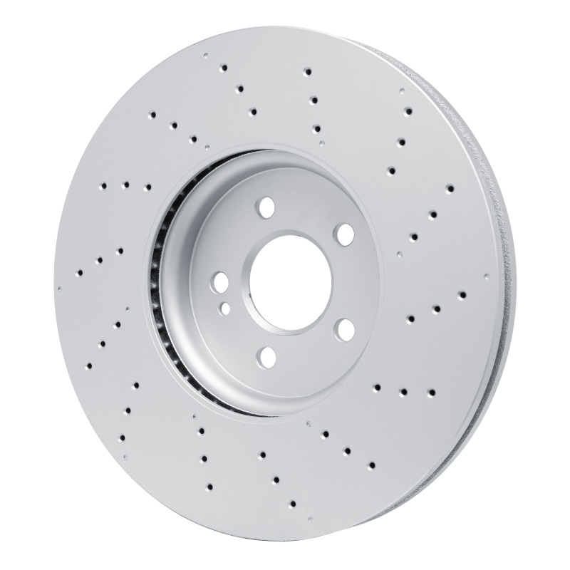 Mercedes-Benz A35 AMG Brake Rotor (1) - Front - R1 Concepts - GeoSPEC Coated Rotor - Drilled - `20-`22